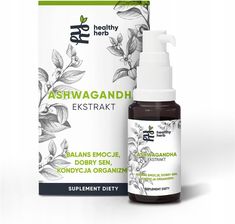Zdjęcie HealthyHerb Adaptogen Ashwagandha Ekstrakt Krople Healthy Herb 30ml - Ostroróg