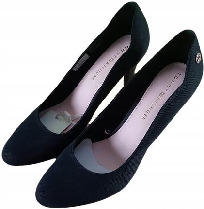 Damskie buty Tommy Hilfiger FW0FW06345 czarne szpilki śliczne oryginalne 41