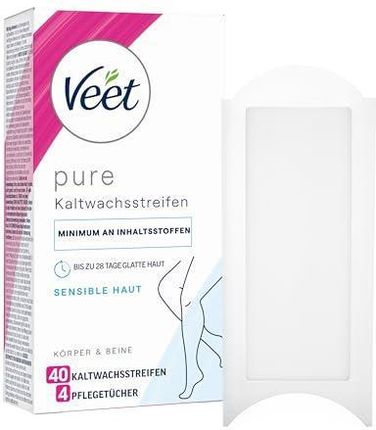 Veet Paski Z Zimnego Wosku Technologią Easy-Gelwax Do Skóry Wrażliwej 20 Podwójnych Pasków