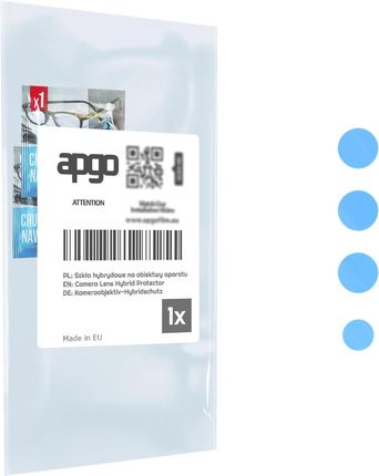 Apgo 1X Szkło Hybrydowe Na Aparat Obiektyw Kamerę 9H Do Samsung Galaxy A52S 5G - Hybrid Camera Lens Protector