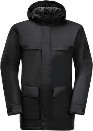 Parka Męska Jack Wolfskin Winterlager Texapore Z Kapturem Ciepła Czarna r L