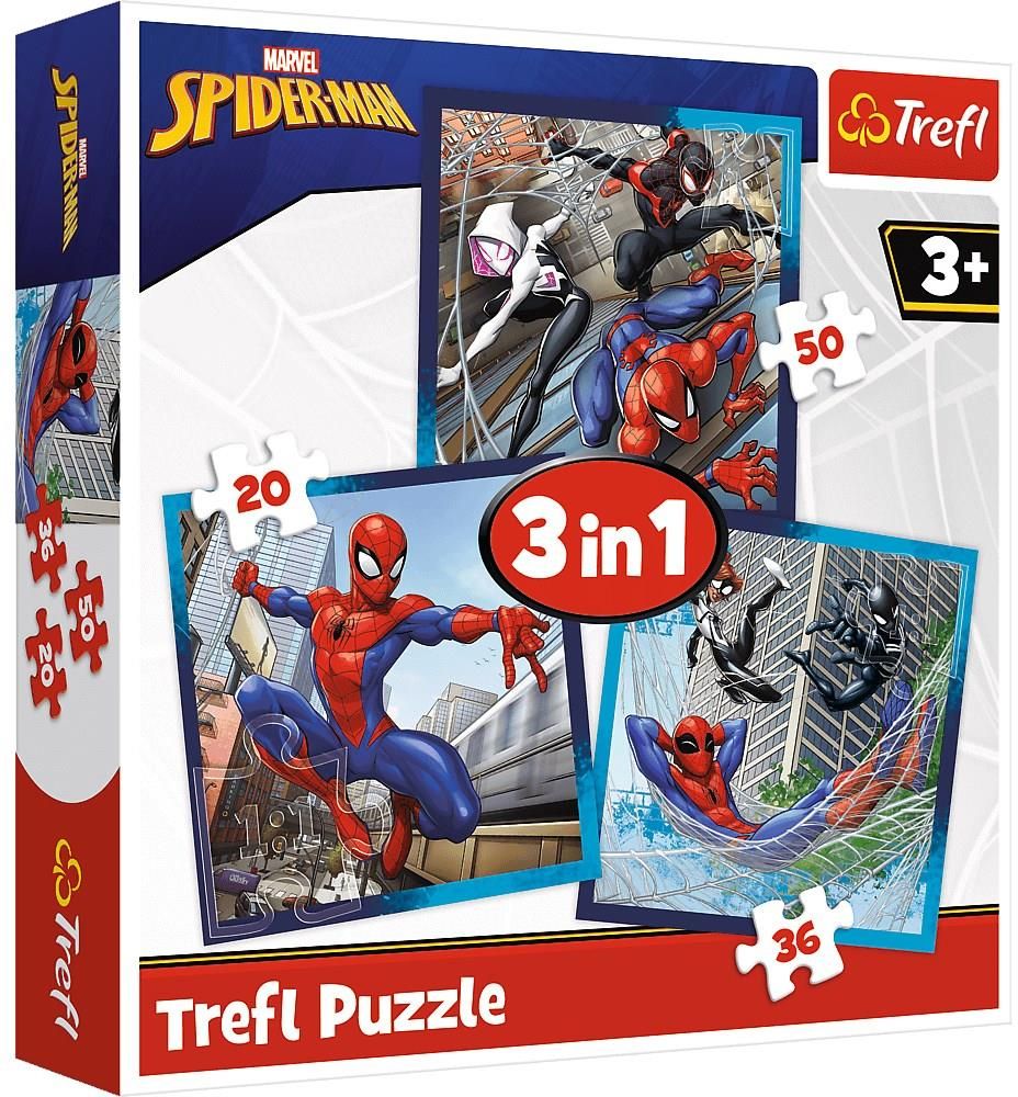 Trefl Puzzle 3w1 Spiderman Pajęczy przyjaciele 34874 - Ceny i opinie ...