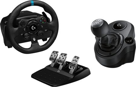 Logitech Kierownica G923 Xbox Series X|S/Xbox One/PC (941-000158) + Shifter G29, G920 Driving Force (941-000130)