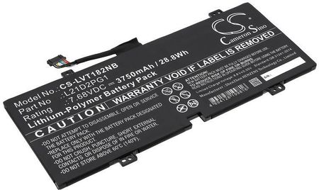 Cameron Sino Lenovo 10W-82ST Tablet / L21D2PG1 3750mAh 28.80Wh Li-Polymer 7.68V (CSLVT182NB)