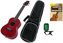 Laila UDW-2313-FO HG RED Bundle - zestaw z ukulele koncertowym