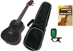 Laila UDW-2313-FO HG Black Bundle - zestaw z ukulele koncertowym