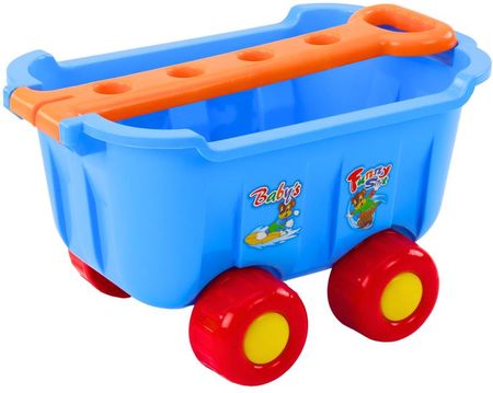 Lean Toys Zabawki Do Piasku Wózek Niebieski Grabki Łopatka Łódka 8 El - zdjęcie 3