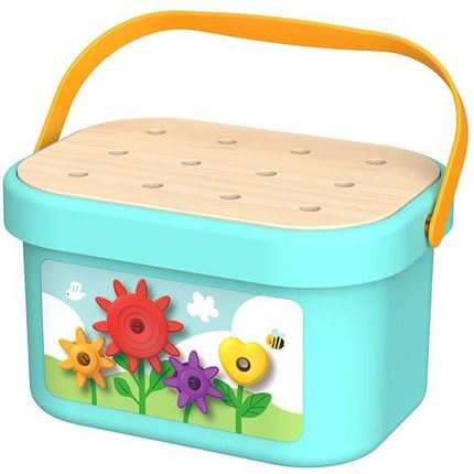 Tooky Toy Układanka Montessori Kołki W Pudełku Stosy Nawlekanka - zdjęcie 2
