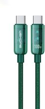 WEKOME WDC-193 Vanguard Series - Kabel połączeniowy USB-C do USB-C Super Fast Charging 100W 1 m (Zielony)
