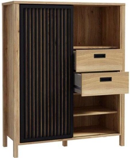 DEINE TANTE EMMA Highboard Mauvella Eiche - Skandinavische Kommode Mit Stauraum