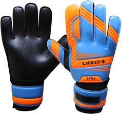 Zdjęcie Rękawice Bramkarskie Ligue Saver Black-Orange-Blue - Dynów