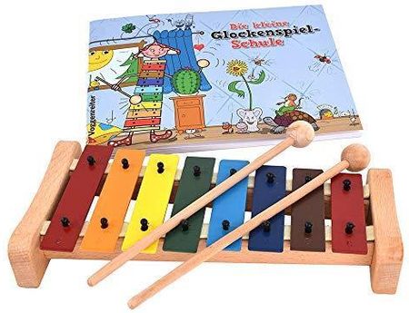 Voggenreiter Das bunte Glockenspiel Set incl. 2 mallets and booklet - Perkusja dla dzieci