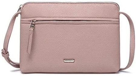 David Jones - Damska torba Crossbody - Płaska listonoszka Mała torba na ramię ze skóry PU - Klasyczna elegancka torba miejska - 2 przegródki - Podróżn