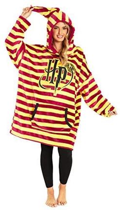 Harry Potter Bluzy damskie, oversize koc bluza z kapturem Harry Potter towar, Czerwony, Rozmiar uniwersalny