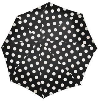 reisenthel Umbrella Pocket Classic – kompaktowy parasol kieszonkowy z butelek PET pochodzących z recyklingu – z ergonomicznym uchwytem, Dots White, cl