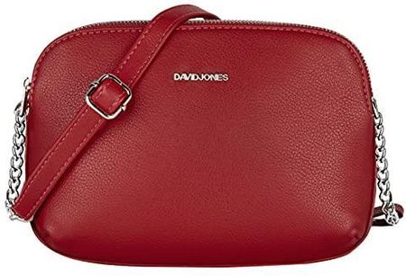 David Jones - Damska Torba na Ramię Wiele Kieszeni - Torebka Zamkiem błyskawicznym Skórzana PU - Mała Crossbody Messenger Bag - Torby Kopertówka - Mod