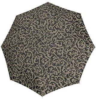 reisenthel Umbrella pocket duomatic – kompaktowy parasol kieszonkowy z przetworzonych butelek PET – z dużym przyciskiem i ergonomicznym uchwytem, szar