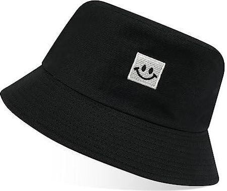 flintronic Kapelusz typu bucket hat, składany uroczy uśmiech kapelusz wiadro, dwustronne kapelusze wiadro, bawełniana osłona przeciwsłoneczna, kapelus