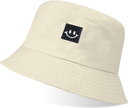 flintronic Kapelusz typu bucket hat, składany uroczy uśmiech kapelusz wiadro, dwustronne kapelusze wiadro, bawełniana osłona przeciwsłoneczna, kapelus