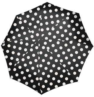 reisenthel Umbrella pocket duomatic – kompaktowy parasol kieszonkowy z przetworzonych butelek PET – z dużym przyciskiem i ergonomicznym uchwytem, Dots