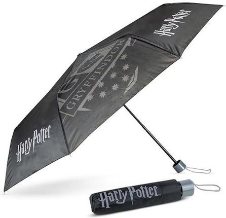 Parasol Wiatroodporny Harry Potter - BONNYCO | Czarny parasol kompaktowy z wzmocnioną konstrukcją | Składany parasol plecaka lub podróży | Mini paraso