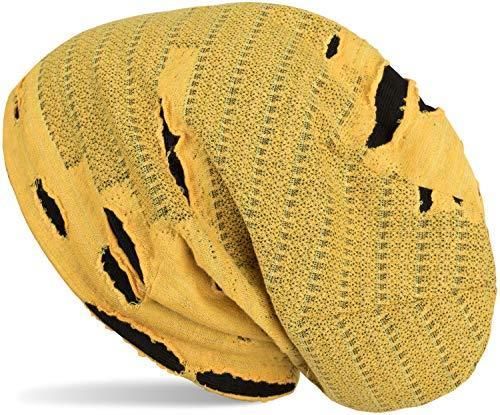 Dy_mode Beanie Unisex Beanie Mütze Zweifarbige Damen Slouch Longbeanie Herren Duo Farben S0m6g0up