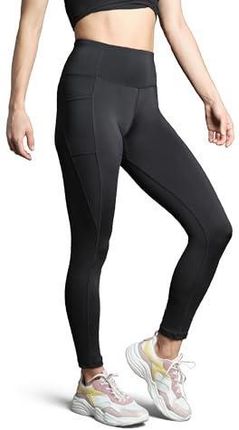 DANISH ENDURANCE Legginsy Damskie Sportowe, do Biegania, na Siłownie, Kieszeń, Termoaktywne, 1-Pack