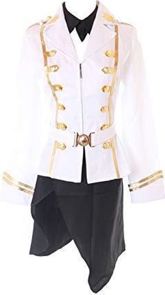 Kawaii-Story MN-58 Fate Apocrypha Celenike Icecolle biały czarny 3-częściowy zestaw garnitur mundurek kostium anime cosplay (XL)