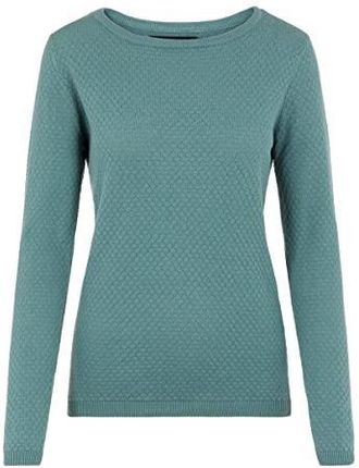 Vero Moda Kobiety Vmcare Structure Ls O-Neck Blouse Noos Sweter, North Atlantic, M