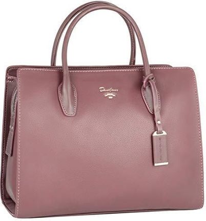 David Jones - Duża Damska Torebka Ze Sztucznej Skóry - Torba Crossbody - Torba Na Ramię - Elegancki Fason - Różowy