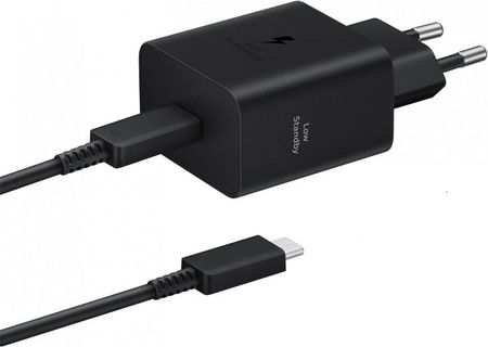 Ładowarka sieciowa Samsung EP-T4511XBEGEU 45W 4.05A 1x USB-C - czarna + kabel USB-C (EP-T4511XBEGEU)