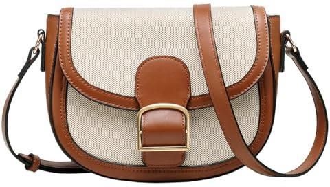 Kasgo Crossbody tas voor vrouwen, veganistisch lederen schoudertas