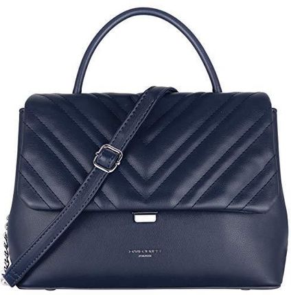 David jones - Damska Torba na Ramię Pikowana - Torebka Klapką Skóra PU - Crossbody Messenger Bag - Torby z Uchwytem - Kobiet Tornister - Modna Eleganc