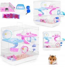 Zdjęcie Klatka dla chomika świnki morskiej gryzoni pełne wyposażenie - Świątniki Górne