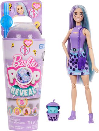 Barbie Pop Reveal Lalka Mleko Taro Seria Bubble Tea HTJ19