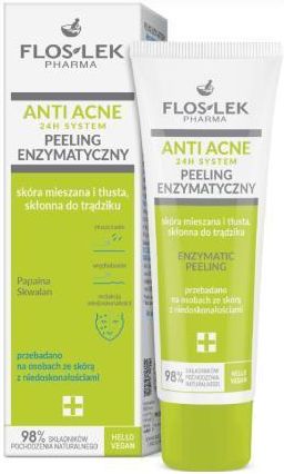 FLOS-LEK ANTI ACNE 24H System Peeling enzymatyczny, 50ml