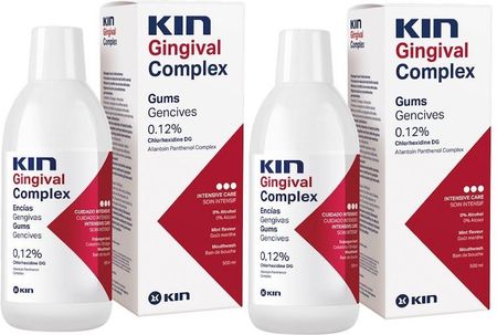 2x Płyn do płukania jamy ustnej KIN Gingival 500ml