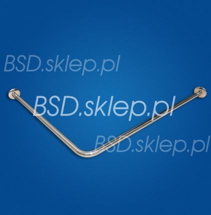 BSD Drążek zasłony Prysznicowej 90/90 cm DR SN25 ze stali nierdzewnej fi25
