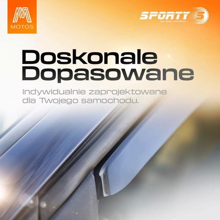 Satuna Owiewki Na Szyby Samochodowe Z Serii Sporty Do Dacia Sandero Ii 2012-2020 4-5-Drzwiowy - zdjęcie 2