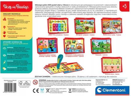 Clementoni Mówiące Pióro 500 Pytań Litery 50780 - zdjęcie 4