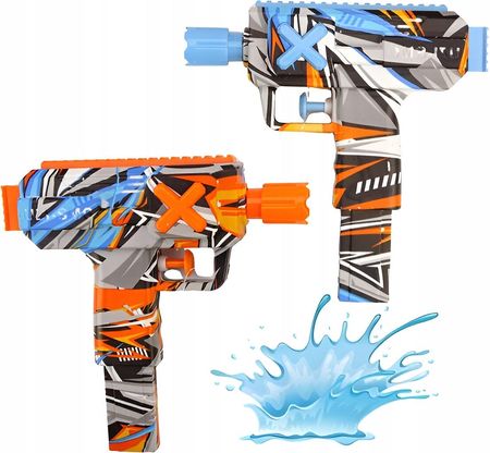 Lean Toys Pistolet Na Wodę Pukawka Dla Dzieci Mini 180 Ml Zabawka Wodna Grafitti Uzi