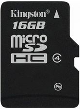 Zdjęcie Kingston microSDHC 16GB Class 4 (SDC4/16GBSP) - Gdynia