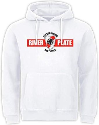 River Plate Argentyna piłka nożna Ultras Ultra Football Club biała bluza z kapturem, biały, XXL