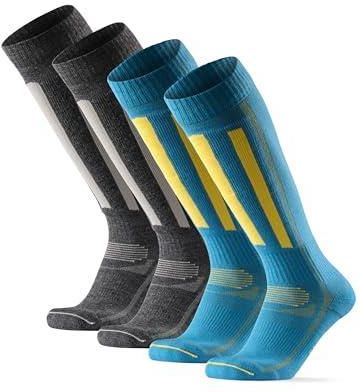 DANISH ENDURANCE Skarpety Narciarskie z Wełny Merino, Męskie i Damskie, Termiczne, Termoaktywne, 2-PACK