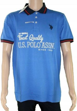 U.S. Polo Assn oryginalna męska koszulka polo granat wysoka jakość - XL