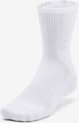 Skarpetki Under Armour  3-Maker 3pk Mid-Crew-WHT  XL