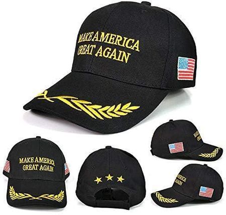 Czapka z daszkiem Make America Great Again Donald Trump Republican Adjust Baseball Cap do biegania, treningów i aktywności na świeżym powietrzu (czarn