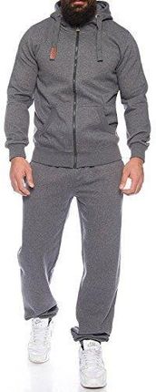 Finchman Finchsuit, 1 męski dres do joggingu, dres sportowy z bawełny, ciemnoszary, 5XL