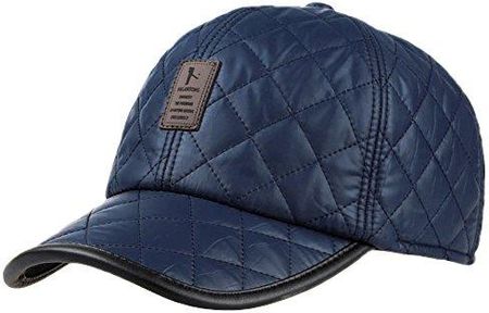 Estwell Czapka baseballowa z klapkami na uszy, czapka zimowa, czapka golfowa, czapka z daszkiem, czapka zimowa, niebieski, M