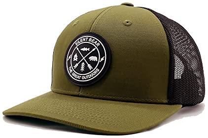 Silent Bear Trucker Cap męska czapka z daszkiem (T-8009), wojskowa zieleń, 58